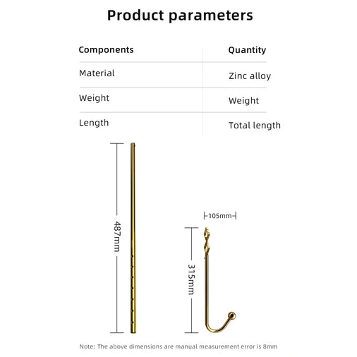 Set Hook Adjustable AllNight LOCKINK 3867 Golden Anal 0323